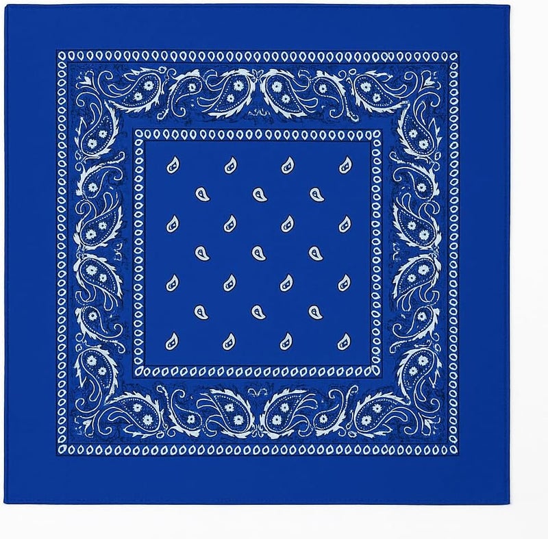 SUNRIBE 3 Pack Paisley Bandanas – 100% Cotton Square 21x21 Head Wrap, Headband, Face Cover, Neck Scarf for Men & Women - Image 1